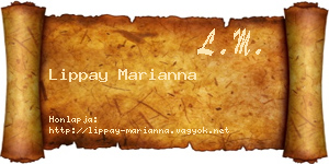 Lippay Marianna névjegykártya