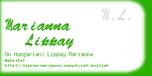 marianna lippay business card